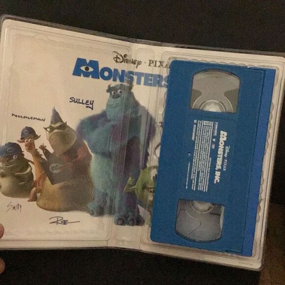 Monsters, Inc. movie on VHS by Disney Pixar clear case - Picture 3 of 3